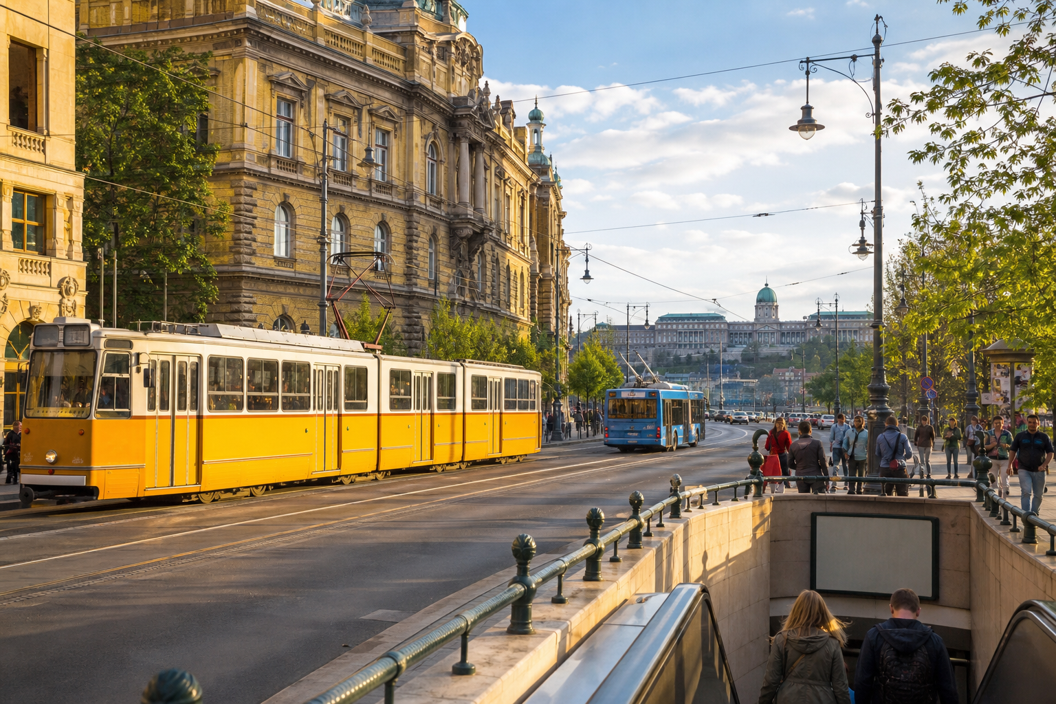 Budapest tömegközlekedési járművei a városnézéshez és mindennapi közlekedéshez