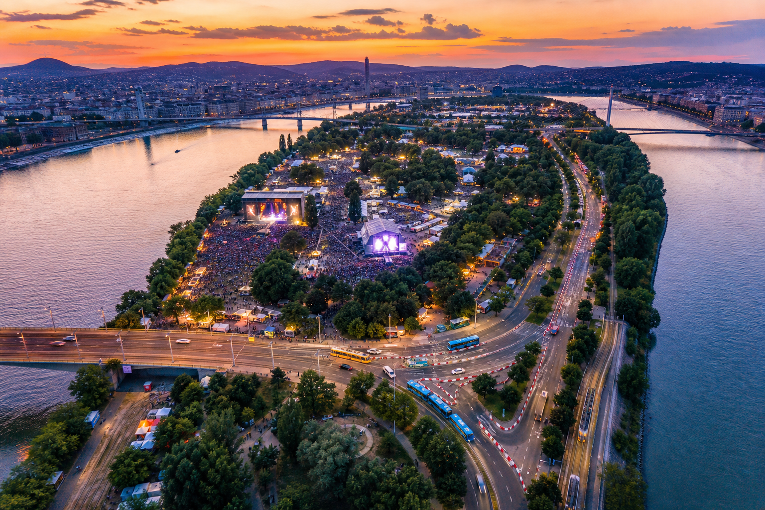 Zenei rendezvények és forgalmi korlátozások az Óbudai-szigeten augusztus 8-án és 9-én